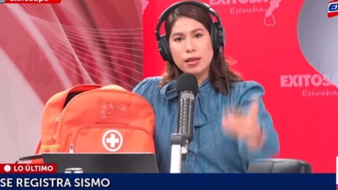 La periodista Katyusca Torres Aybar estaba en Lima cuando ocurrió el terremoto. Foto: Exitosa/captura