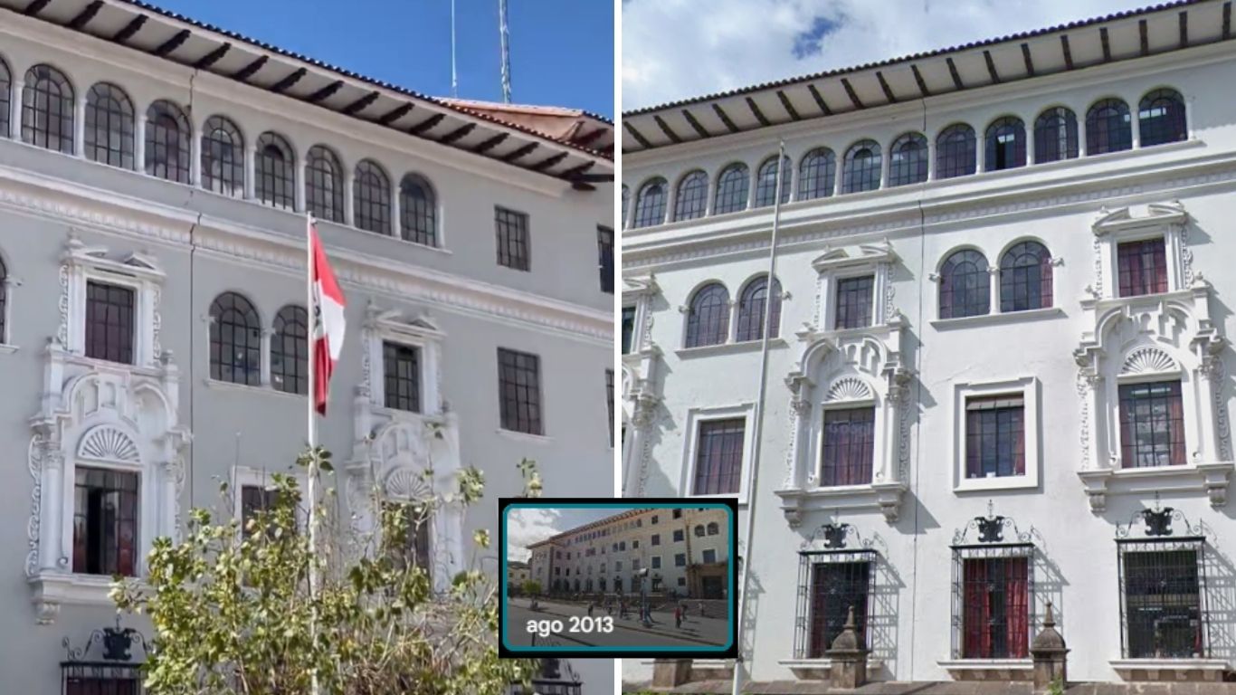 No fue por el terremoto: fisura en frontis del Poder Judicial de Cusco se dio hace más de una década