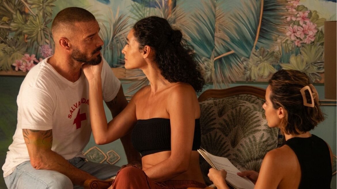 Ricky Martin durante su participación en la película Hombre al agua, dirigida por Gael García Bernal.