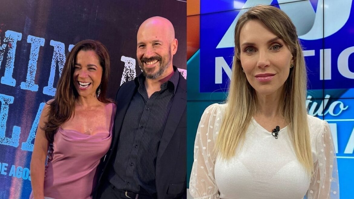 Vanessa Terkes junto a Milovan Radovic durante la alfombra roja de Los caminantes de la calle.