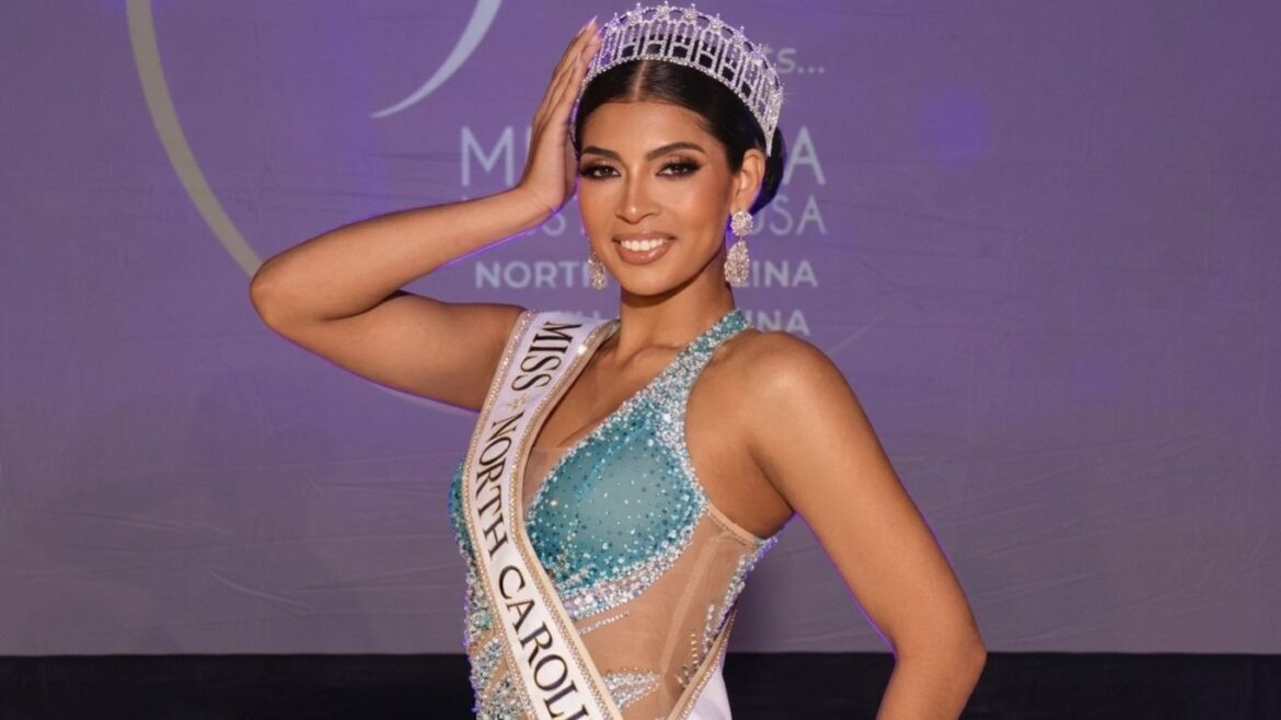 Brittany Boltinhouse, exMiss North Carolina USA 2026, durante la polémica que terminó con la pérdida de su corona.