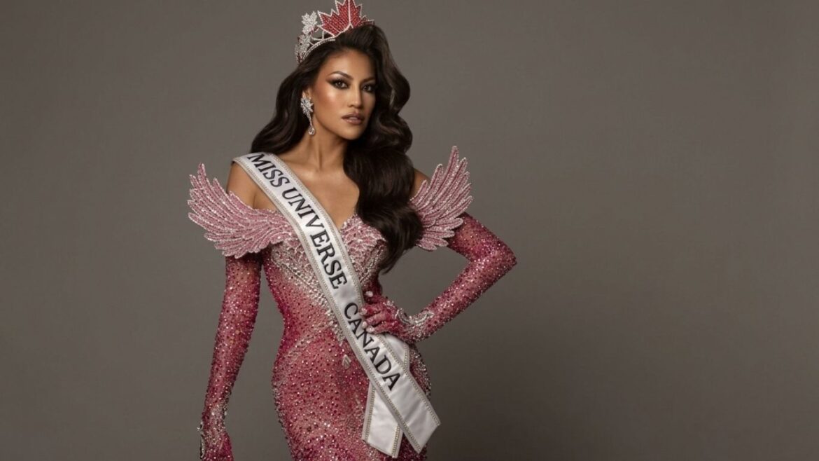 Ashley Callingbull durante el certamen de Miss Universo Canadá 2026.