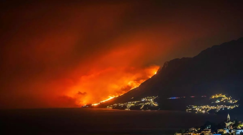 incendio forestal - croacia