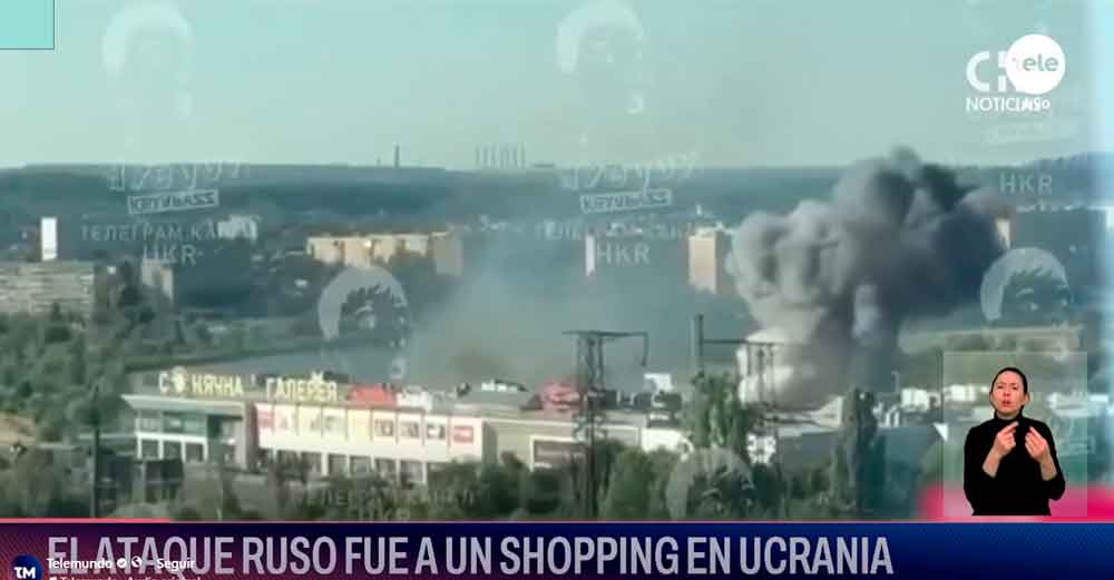 Ucrania .- un ataque ruso a centro comercial