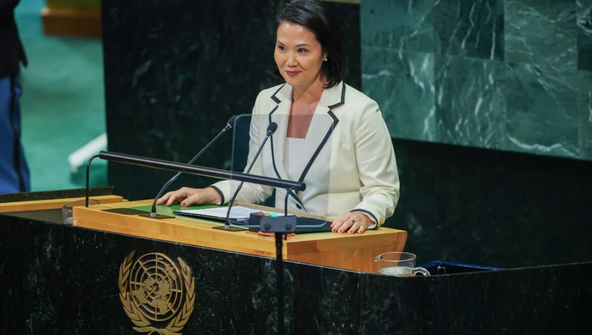 Keiko Fujimori en la Asamblea General de la ONU. Foto: Presidencia