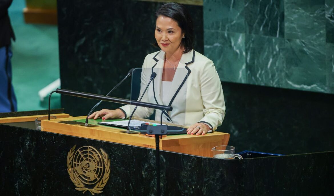Keiko Fujimori en la Asamblea General de la ONU. Foto: Presidencia