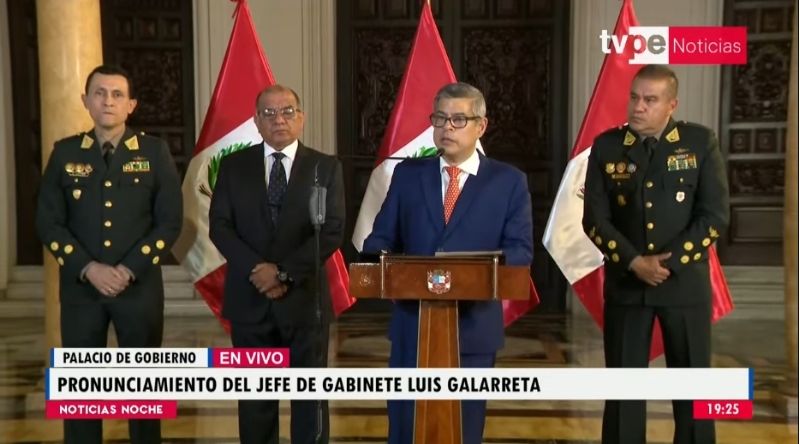Luis Galarreta confirmó la designación de Fredy López como jefe de la PNP.
