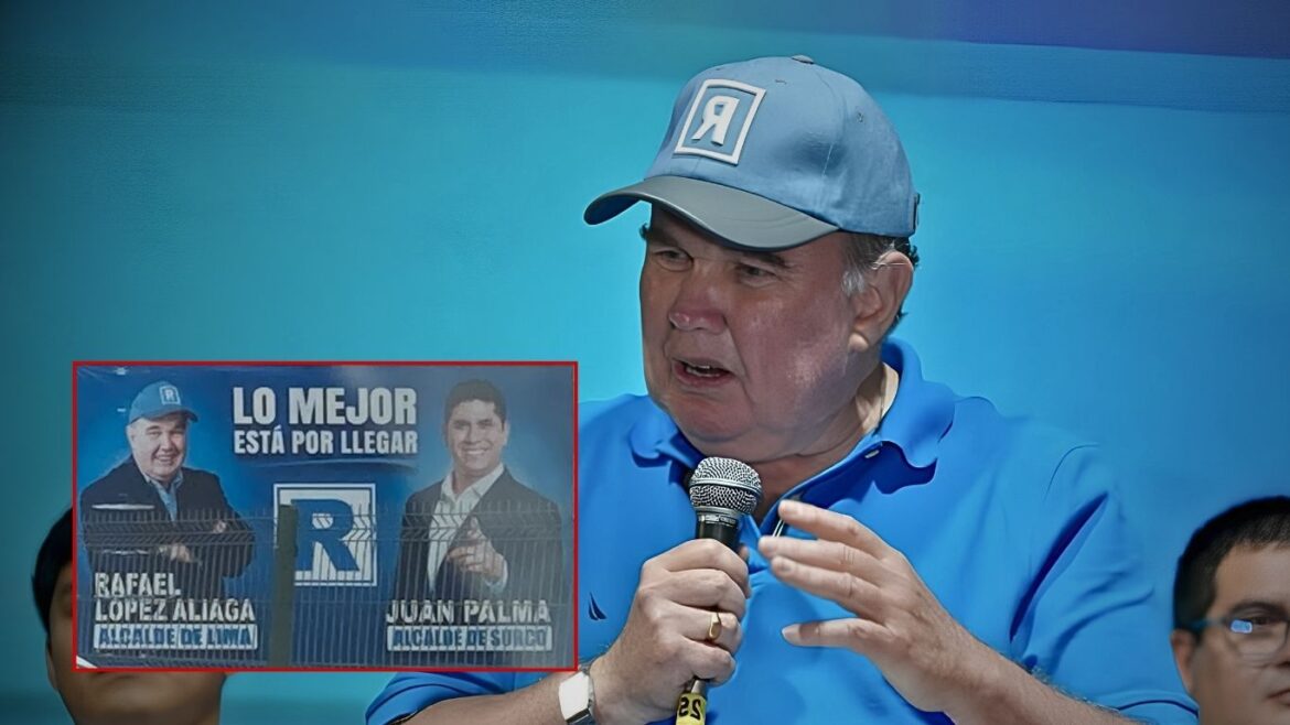 Rafael López Aliaga postula como regidor, sin embargo, propaganda electoral lo presentaría bajo otro cargo. Foto: composición Caretas | Facebook (@RafaelLópezA,iaga)