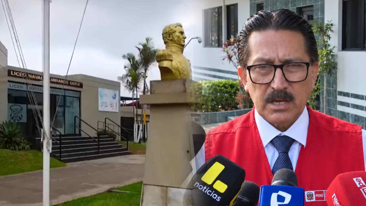 Cornelio Gonzales, director del DRELM,se pronuncia sobre un presunto caso de violencia sexual en el colegio Liceo Naval. Foto: composición Caretas