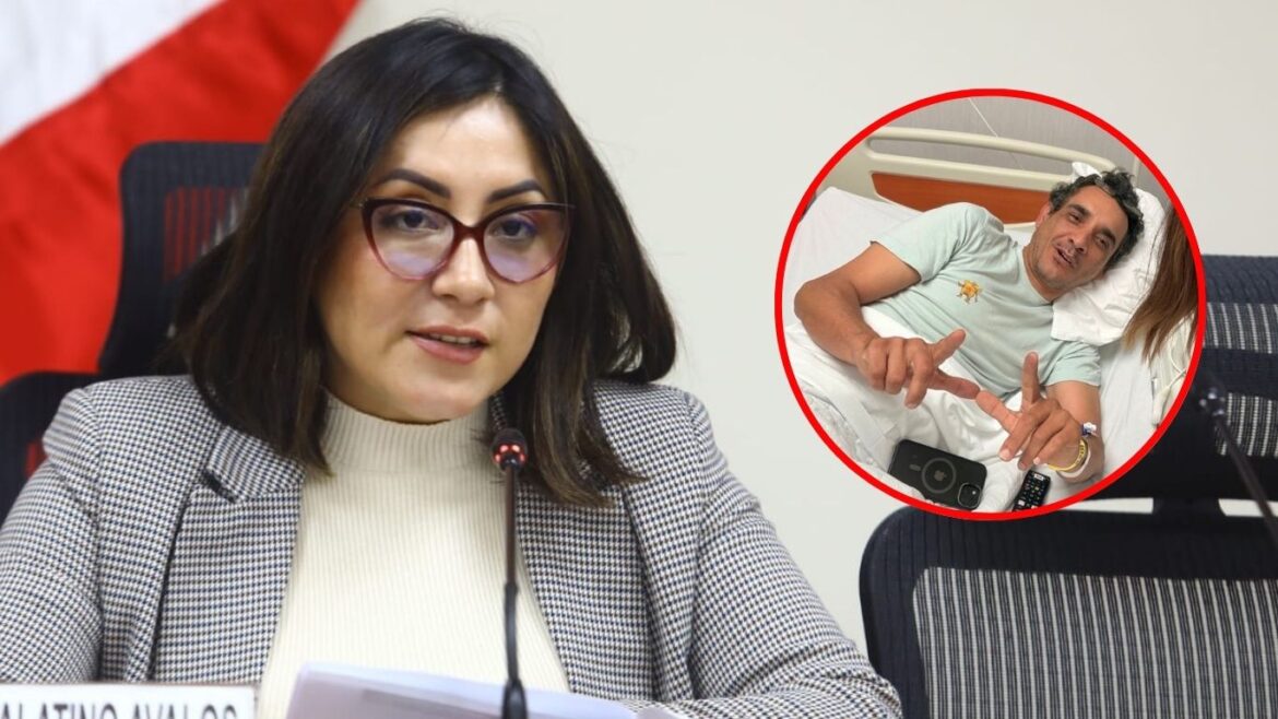 Kelly Portalatino firma conciliación con el ciclista que atropelló. Foto: composición Caretas/Andina