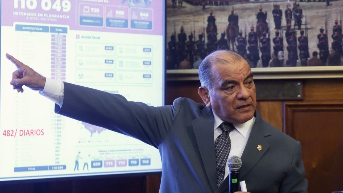 César Astudillo expuso ante el Congreso su plan para combatir la criminalidad. Foto: Mininter