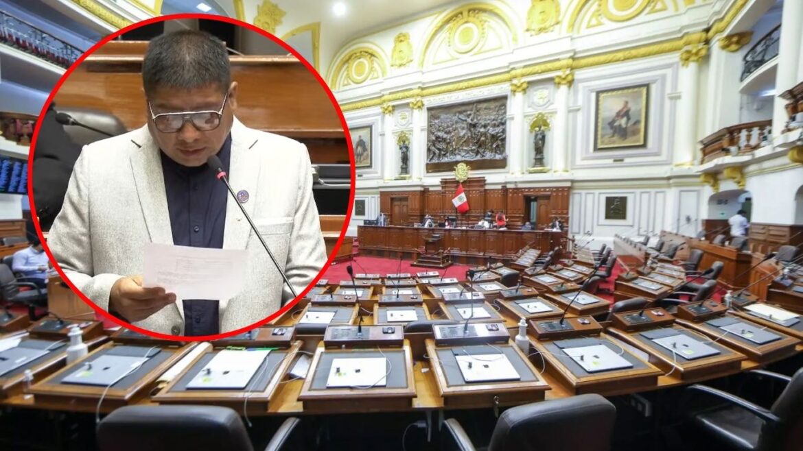 César Tito se confundió a leer cifra en la Comisión de Presupuesto del Congreso. Foto: composición Caretas/Andina