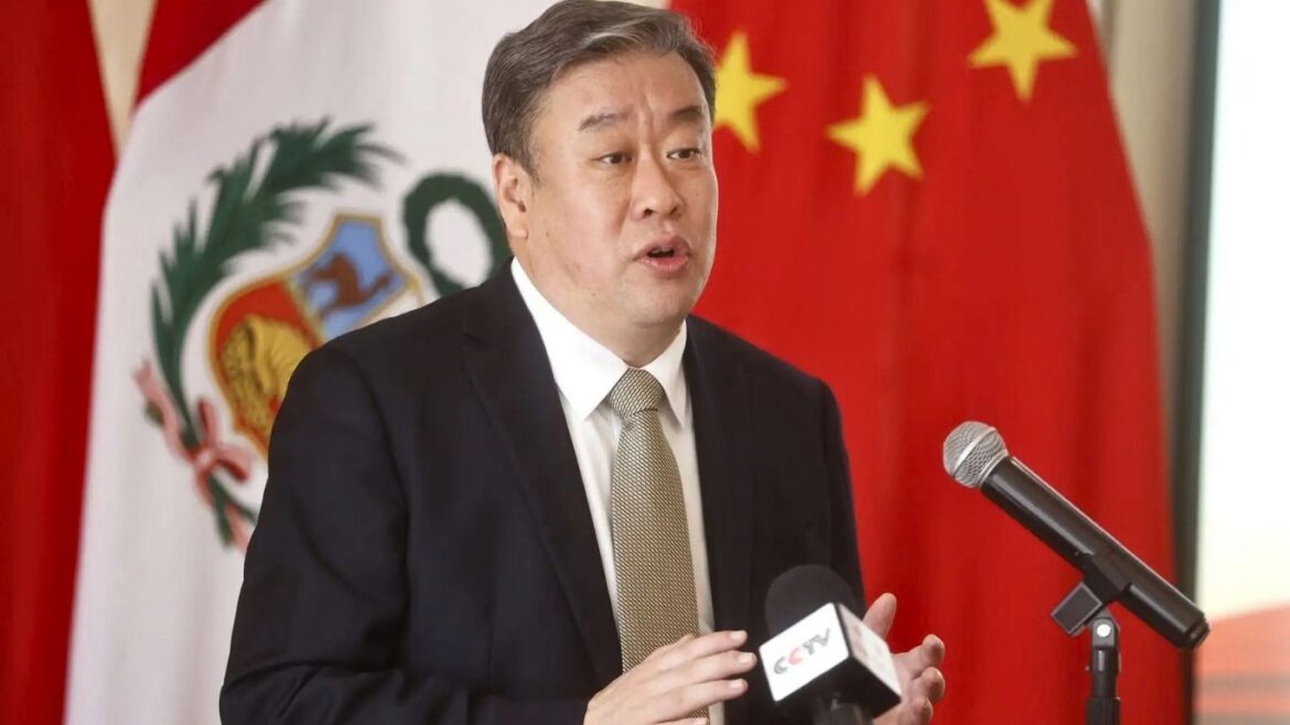 El embajador Song Yang expresó el compromiso de China con el Perú. Foto: Andina