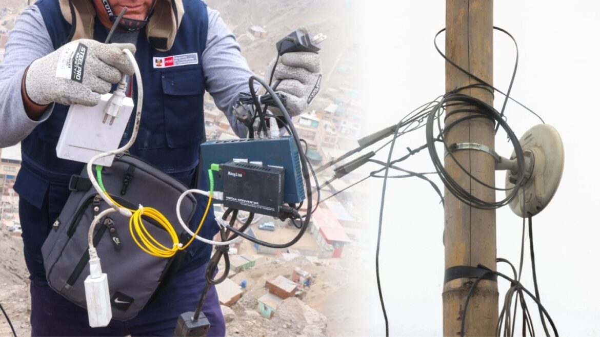 La antena clandestina estaba a espaldas del penal Castro Castro, en San Juan de Lurigancho. Foto: composición Caretas/MTC