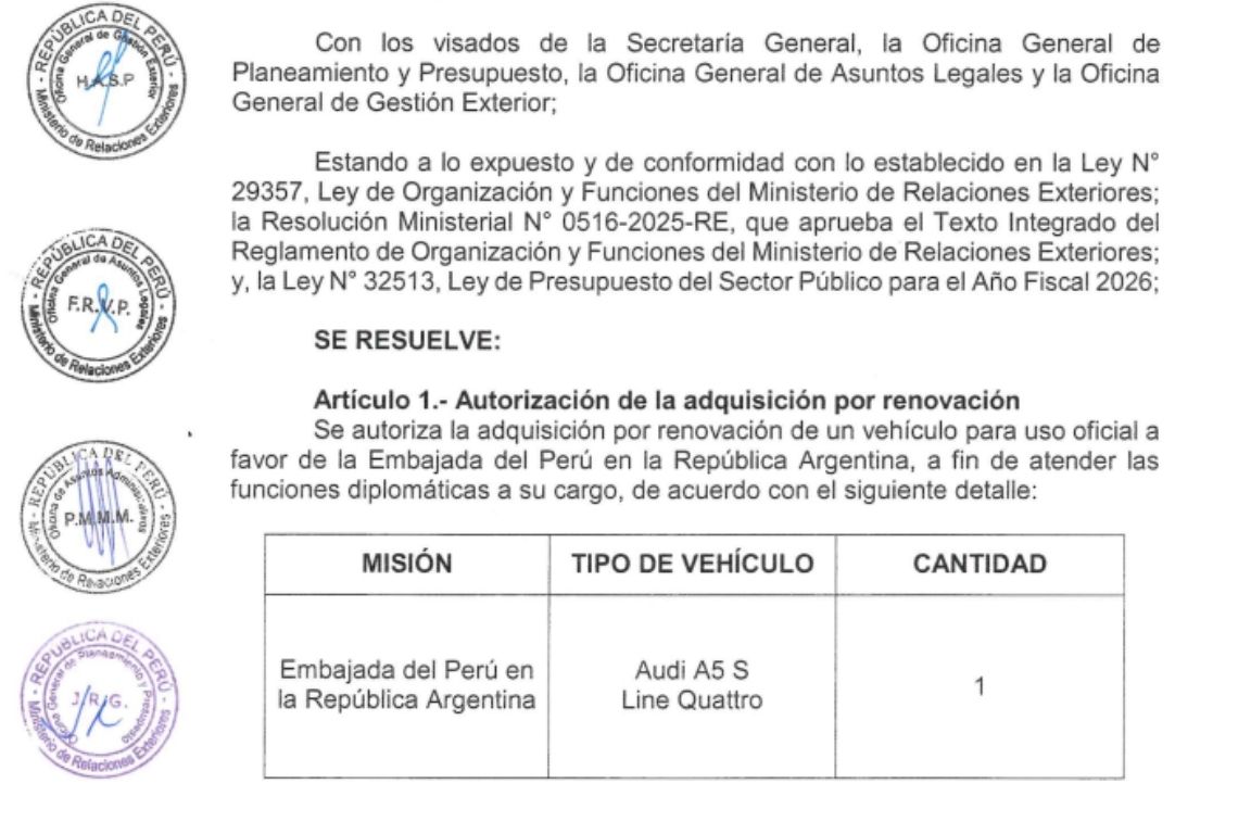 Autorización firmada por Espá.