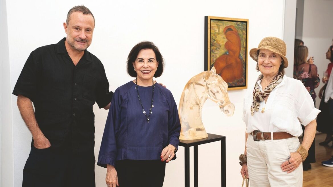 La inauguración de la muestra artística de Amelia Weiss en La Galería, en San Isidro.