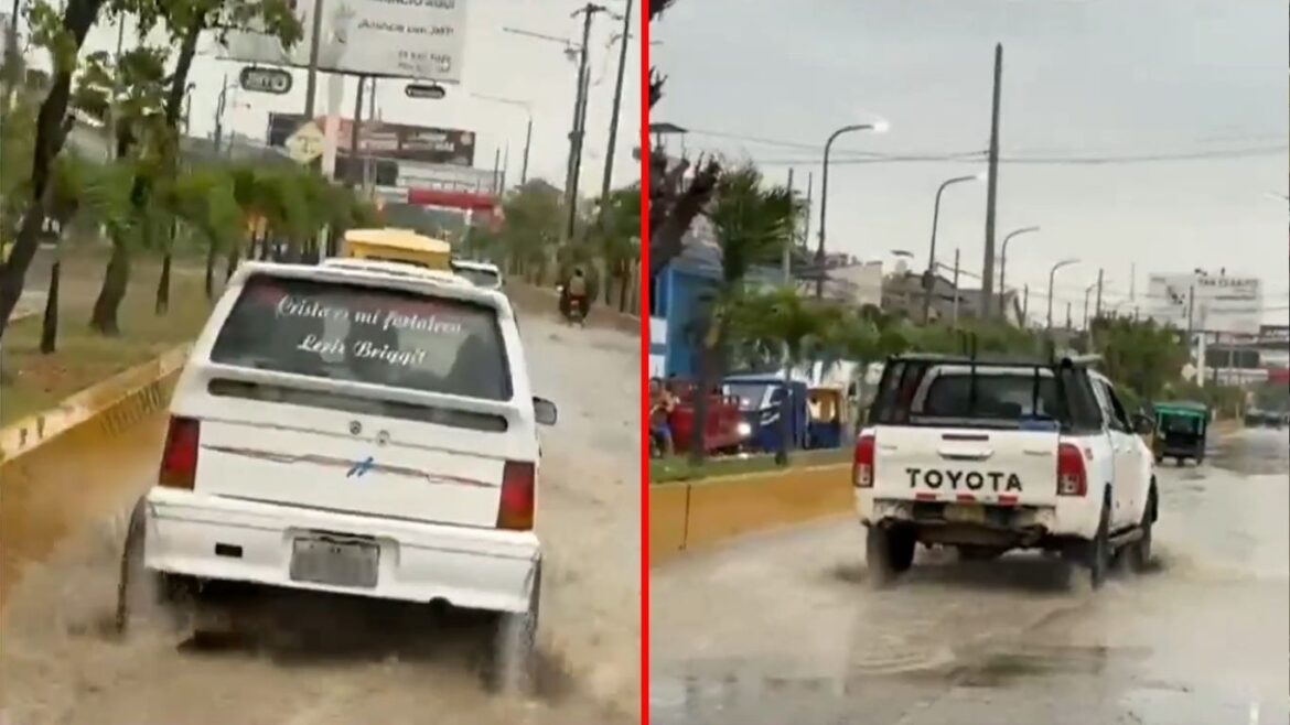 Zonas de Tumbes amanecieron inundadas tras fuertes lluvias. Foto: composición Caretas/Canal N