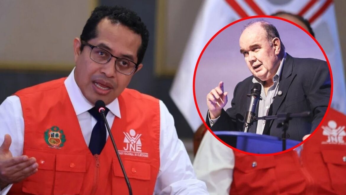 Roberto Burneo señaló que el pleno del JNE tomará la decisión final sobre Rafael López Aliaga. Foto: composición Caretas/Andina
