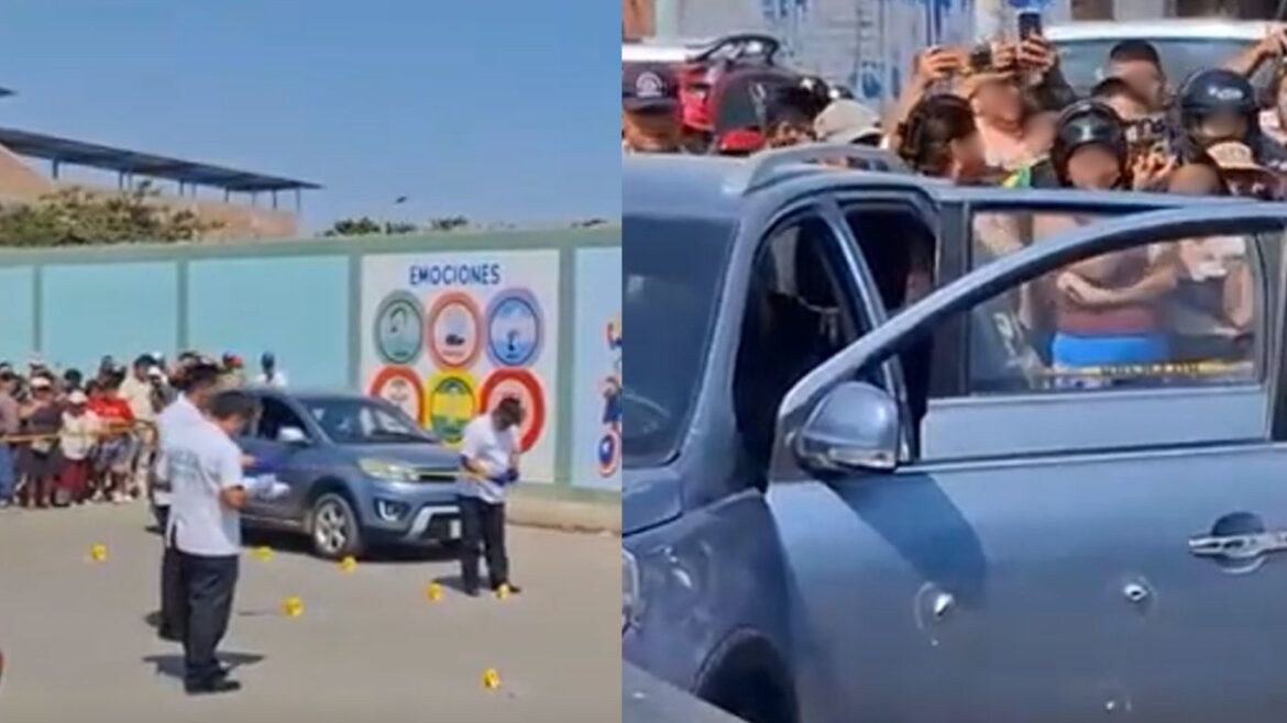 Chimbote: asesinan a un padre de familia mientras esperaba a su menor hijo, a las afueras del jardín