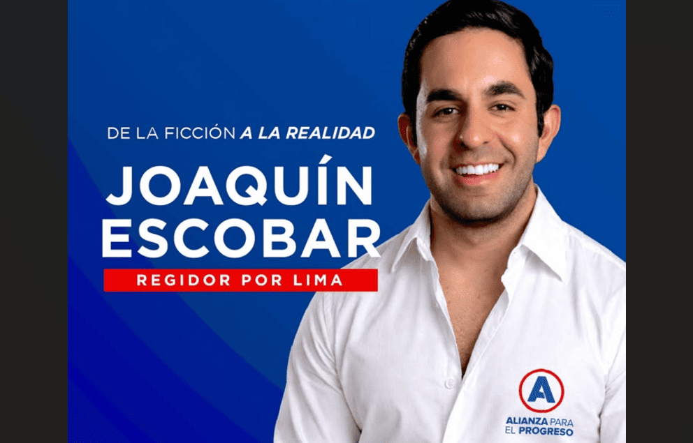 Actor Joaquín Escobar de Al fondo hay sitio postula con APP a la Municipalidad de Lima como regidor.