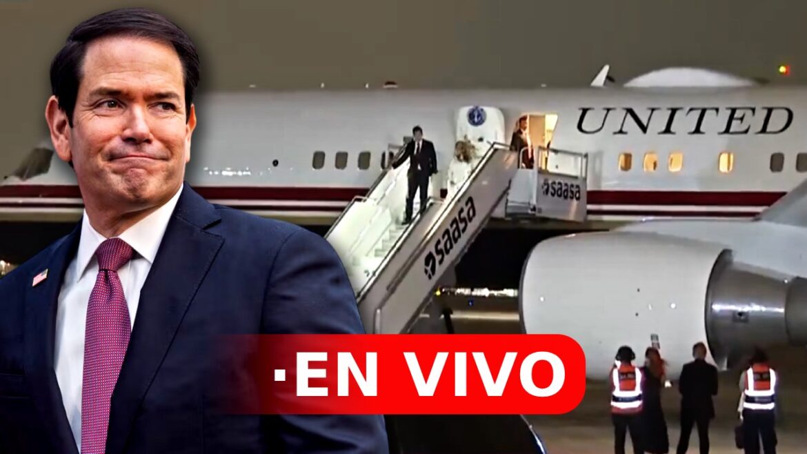 Marco Rubio llegó a Lima este miércoles. Foto: composición Caretas