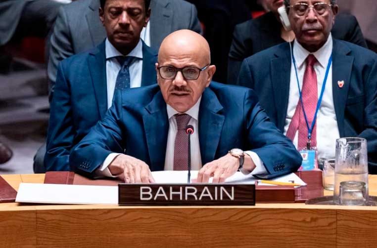 Ministro de Exteriores de Bahréin, Abdulatif bin Rashid Al Zayan