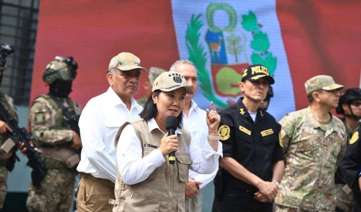Keiko Fujimori lideró inspección en El Milagro. Foto: Presidencia