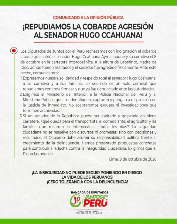 Foto: Juntos por el Perú/X