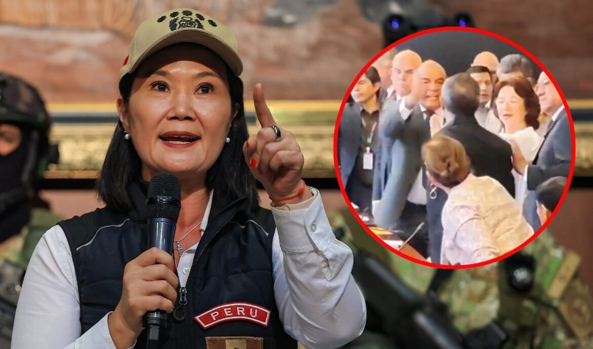 Keiko Fujimori habló sobre episodio entre César Astudillo e Iber Maraví en el Senado. Foto: composición Caretas/Presidencia