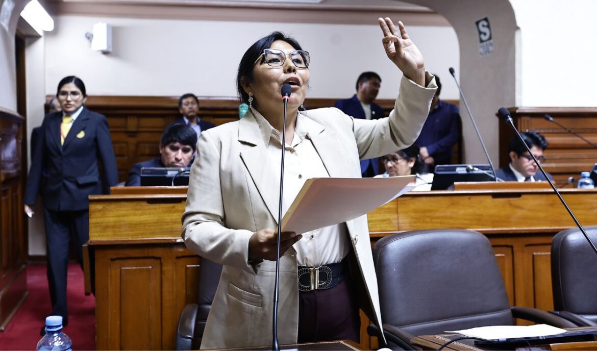 Diputada Graciela Chipana es acusada por presunta discriminación. Foto: Congreso