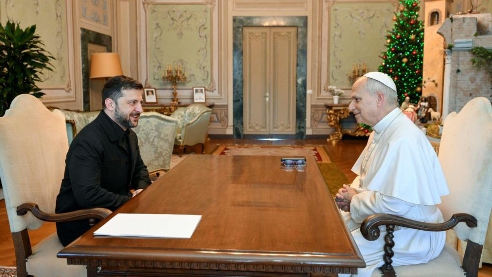 Papa León XIV y Zelenski