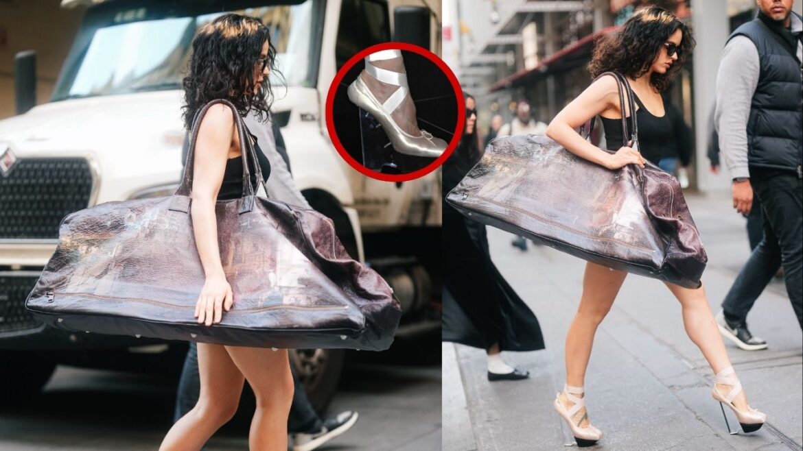 Rosalía luce bolso de Dana Toder y zapatos de colección de 2009.