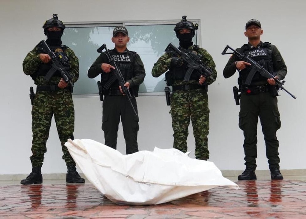 supuesto cadáver del cabecilla del ELN conocido como 'Resorte'.