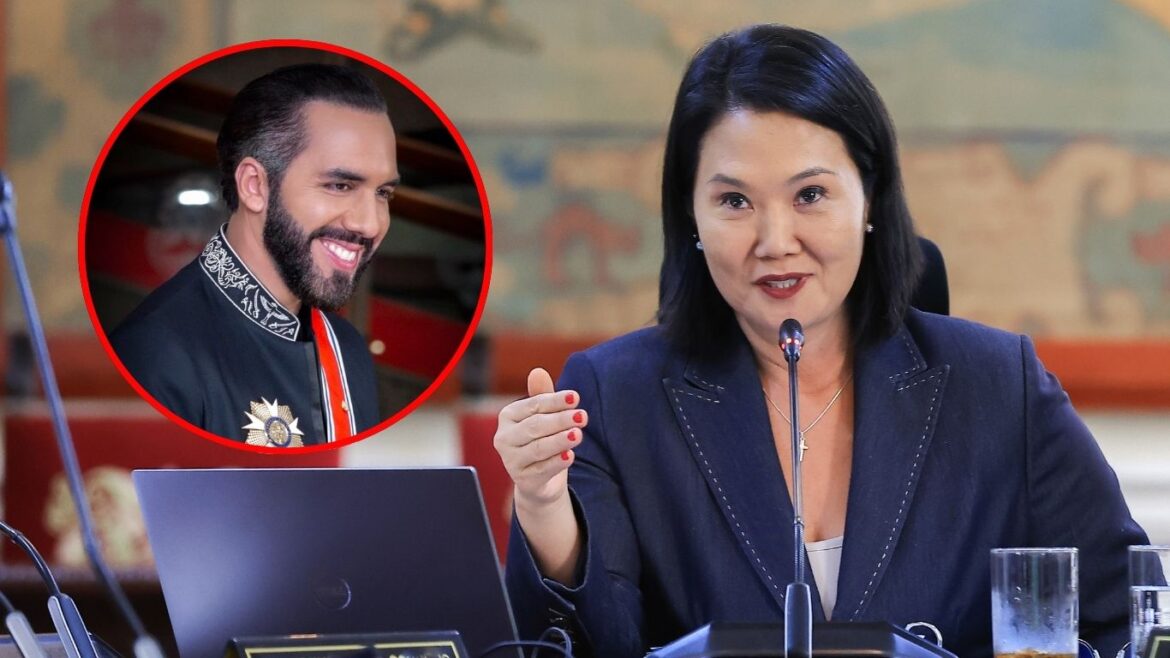 Keiko Fujimori viajará a El Salvador en octubre de 2026. Foto: composición Caretas/Presidencia
