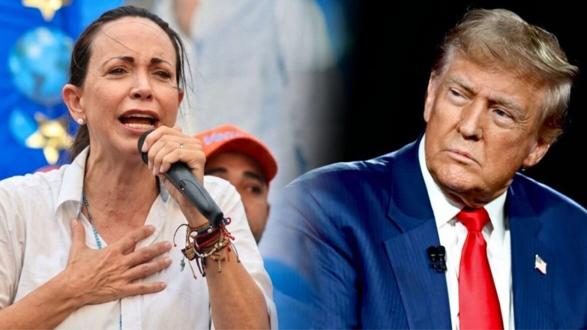 María Corina Machado denuncia que Donald Trump la dejó fuera de negociaciones entre EE. UU. y Venezuela. Foto: composición Caretas/Facebook