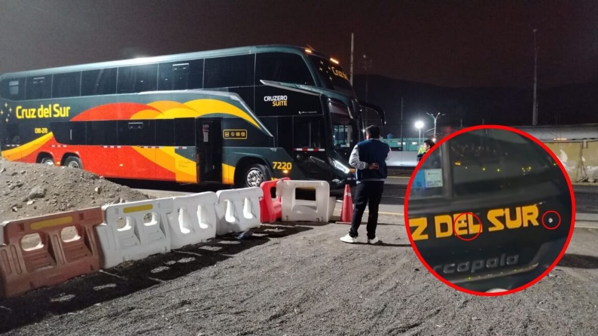 Delincuentes atentaron contra bus de Cruz del Sur en Ancón. Foto: composición Caretas/RogerGarcía/RPP