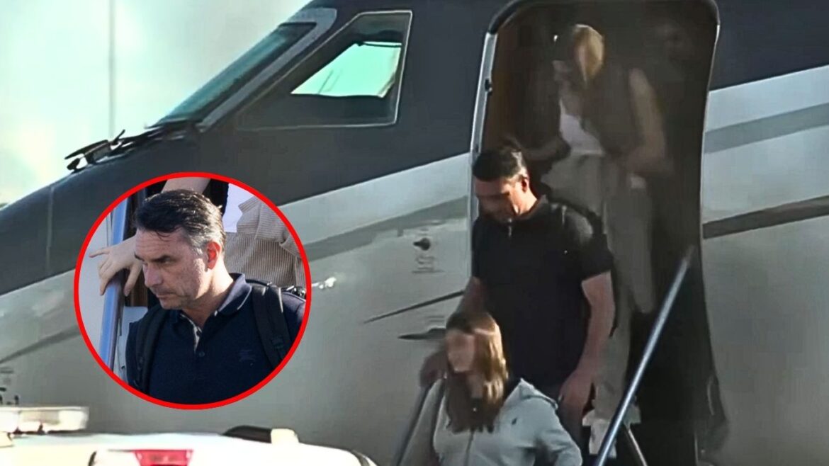 Flávio Bolsonaro aterrizó en Florida tras huir de Brasil. Foto: composición Caretas/Fox News/difusión