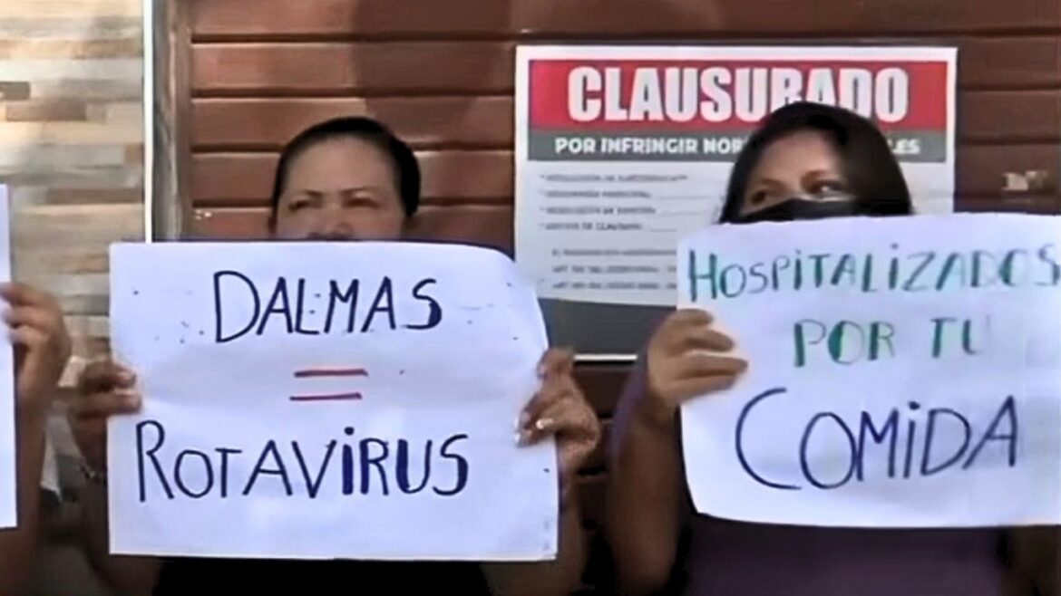 Denuncian intoxicación masiva en Ate y posible relación con casos de rotavirus. Foto: captura/ATV