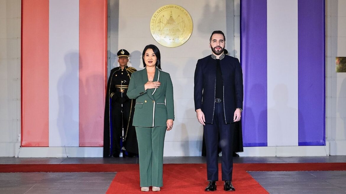 Keiko Fujimori y Nayib Bukele se reunieron en El Salvador. Foto: Presidencia