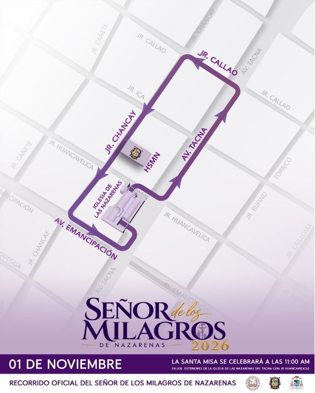 Foto: Hermandad del Señor de los Milagros de Nazarenas