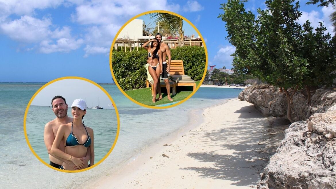 Mario Irivarren y Suheyn Cipriani disfrutan de Aruba junto a sus parejas.