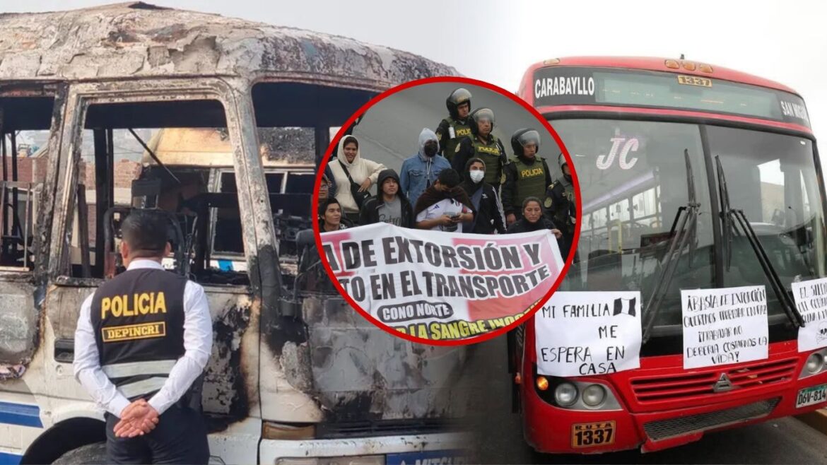 Transportistas de Lima Sur advierten al Gobierno que un nuevo ataque podría llevarlos a un paro indefinido. Foto: composición Caretas.
