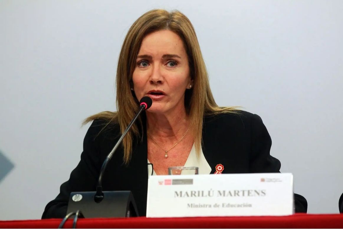 Marilú Martens, exministra de Educación se pronuncia ante las nuevas medidas disciplinarias en el sector escolar. Foto: Andina.
