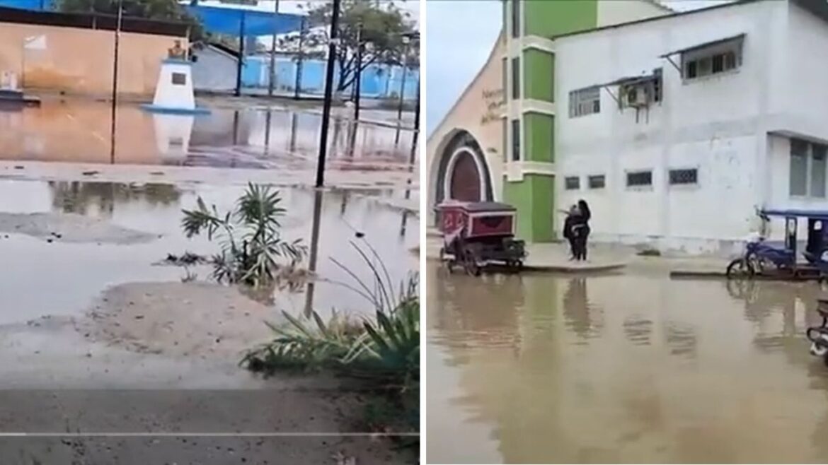 Tumbes enfrenta inundaciones y alerta por saneamiento: 30 infraestructuras presentan vulnerabilidad muy alta. Foto: composición Caretas /captura Panamericana.