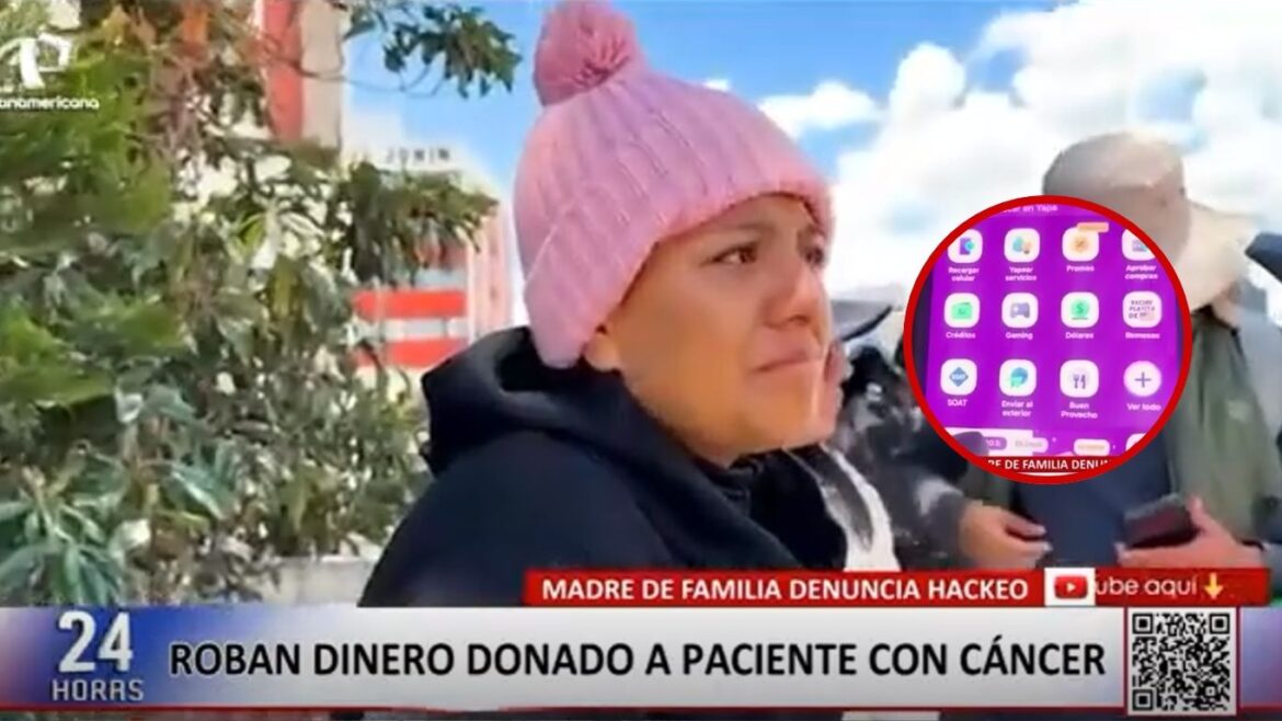 Madre con cáncer terminal pierde todas sus donaciones tras robo de su cuenta Yape en Huancayo. Foto: composición Caretas / captura Panamericana.